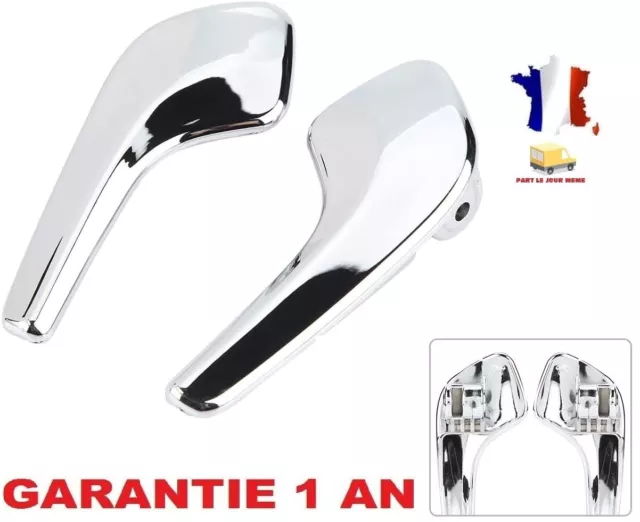 4 Poignées de porte intérieure chrome avant et arrière pour Opel Corsa