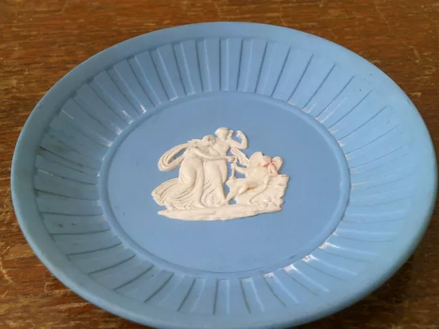 Vintage Wedgwood Pale Blue  'Jasper Ware' Decorative Round Dish # 3.