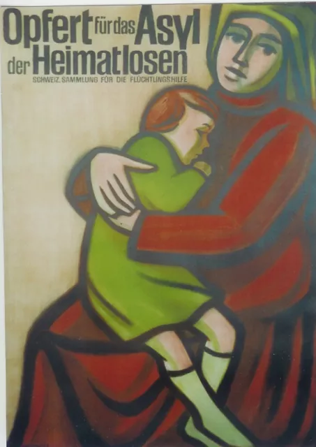 Original Plakat - Opfert für das Asyl der Heimatlosen