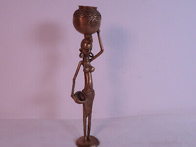 Tribal art brass statuette- Dogon- Mali