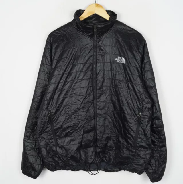 The North Face Hommes Veste Matelassé Taille L Isolé Noir Fermeture Éclair Nylon