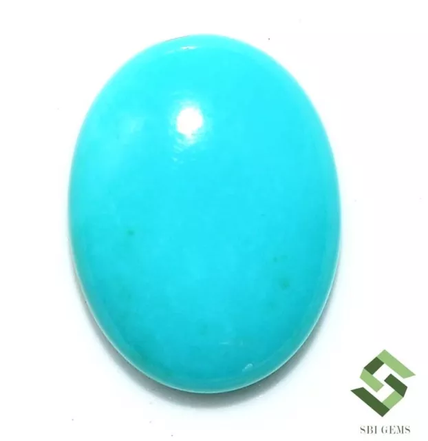 16x12.50 mm Natural Sleeping Beauty Turquoise Oval Cabochon 7.00 CTS Loose Gems