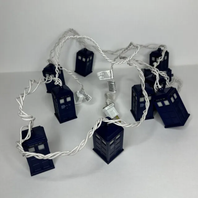 Doctor Who Tardis Police Call Box String Lights - Tested / Working - BBC