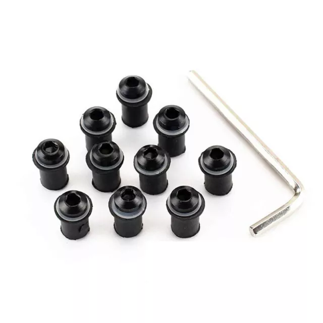 10PCS M5 Motorcycle Refit Windscreen Windshield Fairing Screen Nut Bolt Screws