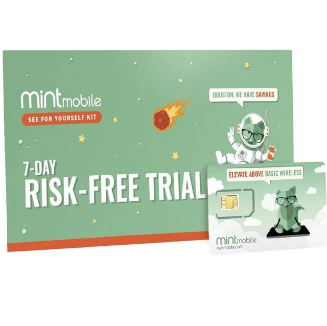 Mint Mobile See for Yourself Kit | Verify Compatibility with Our Talk Text & ...