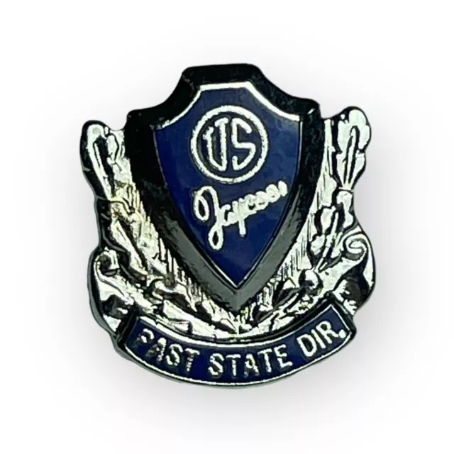 US Jaycees Past State Dir. Pin Lions Club Pin Vintage New