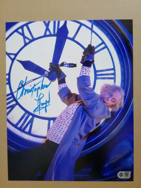 Christopher Lloyd "Doc Brown" BTTF Autogramm handsigniertes 28x36cm Foto mit COA
