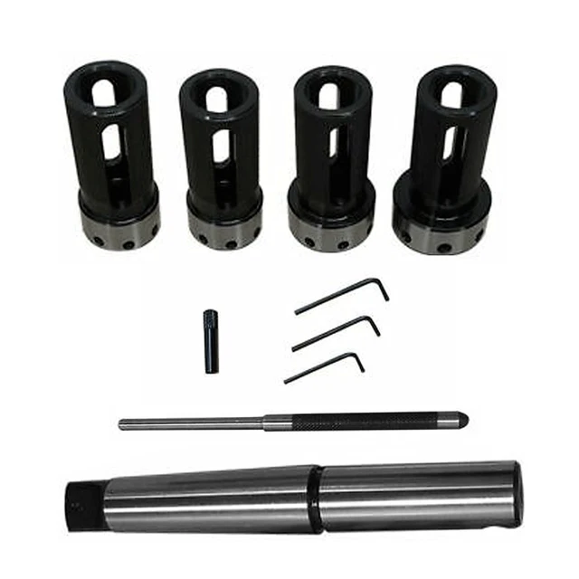 New Lathe Tailstock Floating Die Holder Set MT2 Shank Imperial Die Threading Kit
