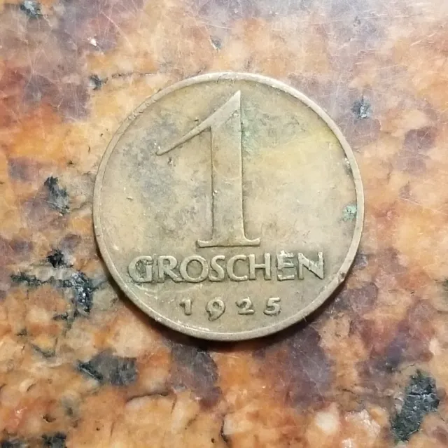 1925 Austria 1 Groschen Coin - #B2798