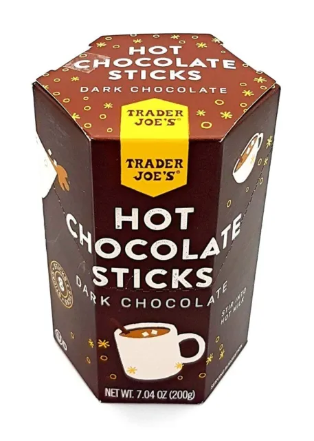 TRADER JOE'S DARK Hot Chocolate Sticks 7.04 Oz Box $7.19 - PicClick