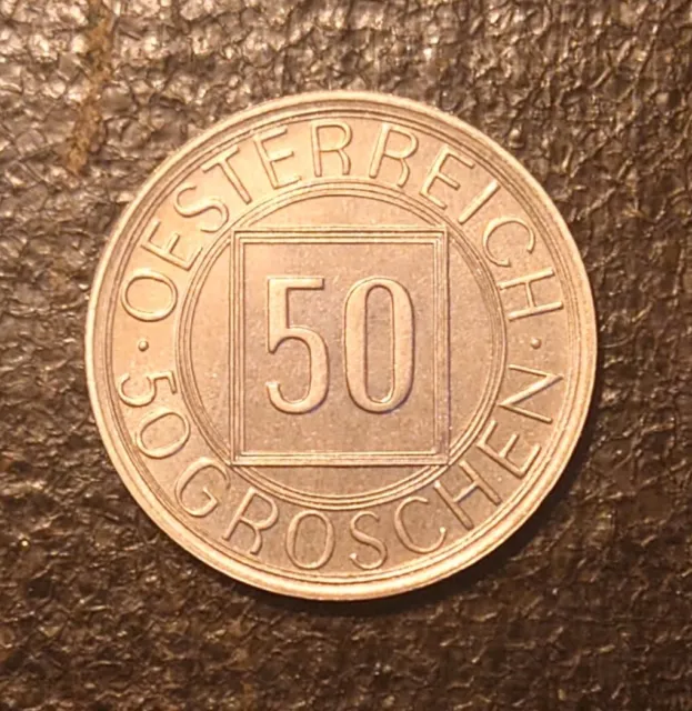 Austrian 50 Groschen "Nachtschilling" Coin - Proof - KM# 2850