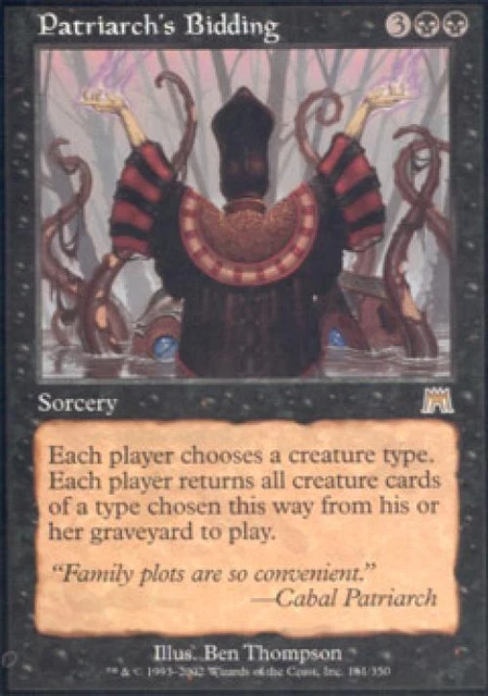 PATRIARCH'S BIDDING - Heavy Play anglais MTG Onslaught EUR 12,38 ...