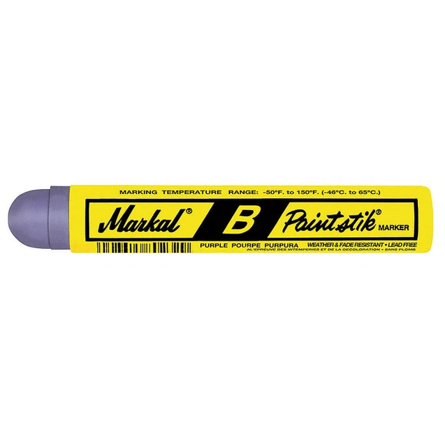 MARKAL 80228 Paint Marker,11/16 In.,Purple,PK12