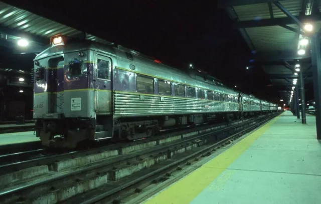MBTA RDC - Number - 6155 w/Train - ORIG - KR - rals1862