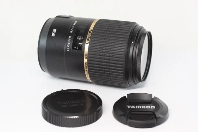 LIRE! Objectif Tamron SP 90mm F/2.8 Di MACRO 1:1 VC USD F004 pour Canon EF