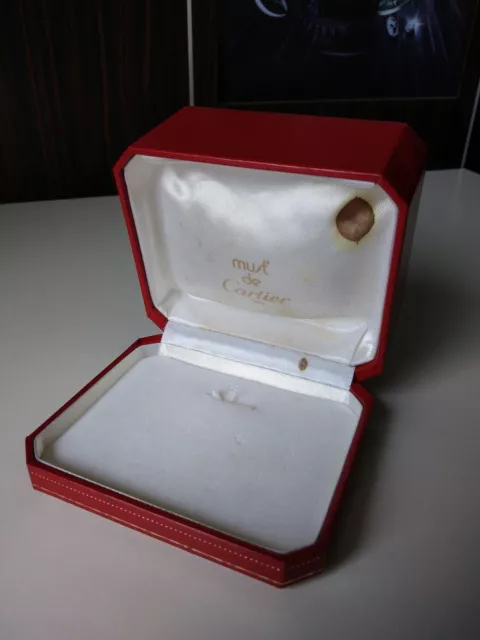 Vintage CARTIER Case Box Caja Scatola Boite Kutxa CO1001 MUST DE CARTIER RED BOX