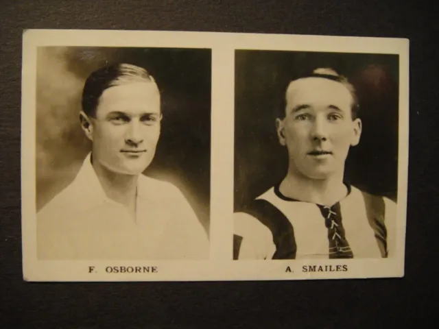 D C Thomson Fussballers Andrew Smailes Sheffield Wed Frank H Osborne Fulham