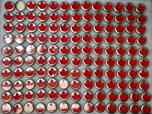 (130) Vintage Molson Breweries Of Canada Maple Leaf Beer Collectible Bottle Caps