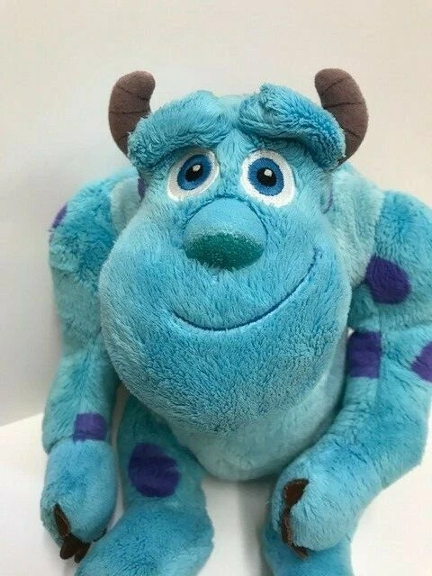 DISNEY PIXAR MONSTERS Inc Sully Plush Blue Used Good Condition 12 ...