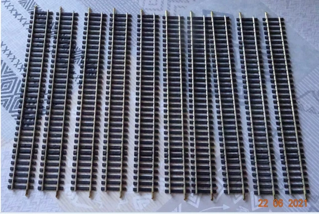 JOUEF HO 10 RAILS COURBES 870 28 TRAVERSES TRAIN ELECTRIQUE R=385 r=30° ACIER EUR 6,00 - PicClick FR