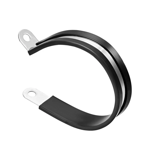 63mm acciaio inossidabile ammortizzato gomma morsetto isolato R metallica 8pz