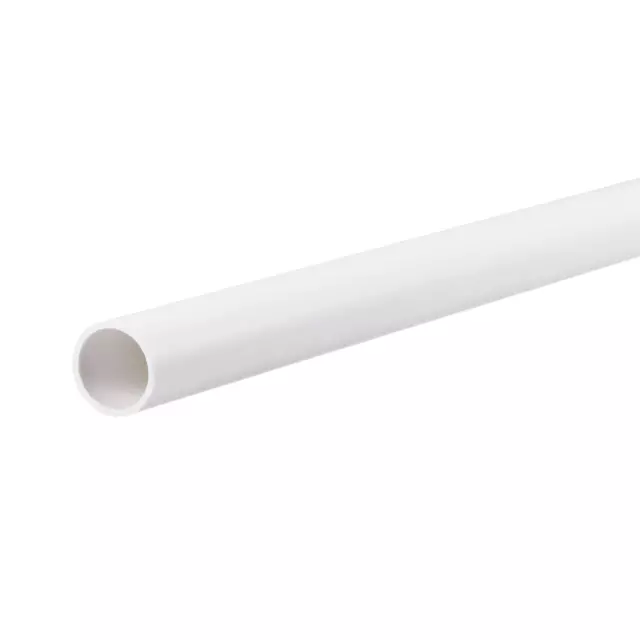 PVC Pipe Round Rigid Plastic Tube 10mm ID 12mm OD 500mm White