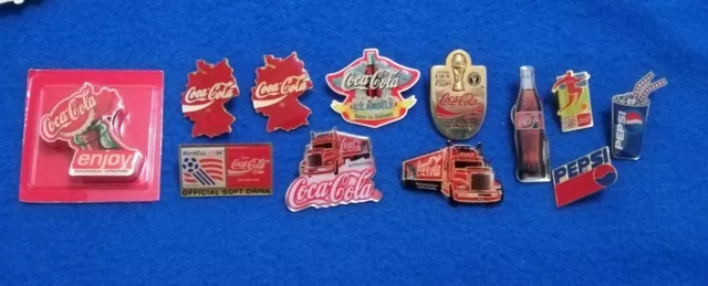 Coca-Cola Pepsi Pins Konvolut