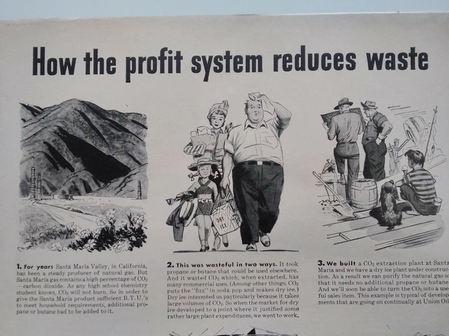 Union 76 Print Ad Original Vtg 1948 Unocal Gasoline Oil CA Capitalism Profit US