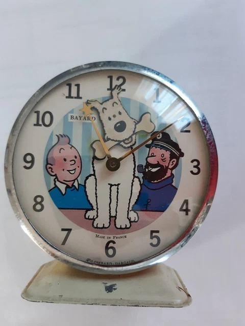 Tintin - Réveil Bayard - Tintin , Milou et Haddock - (1970
