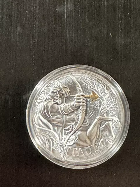 2023 Cameroon The Great Greek Mythology Centaur 1 oz Silver Antiqued Minted 500