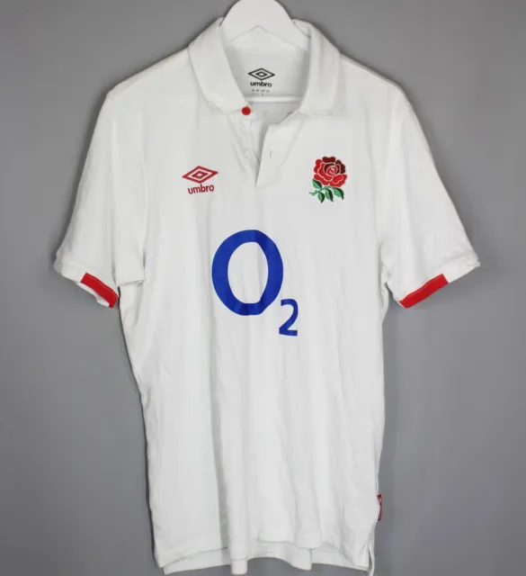 England Rugby Umbro Pro Training Jersey Shirt Polo Size L