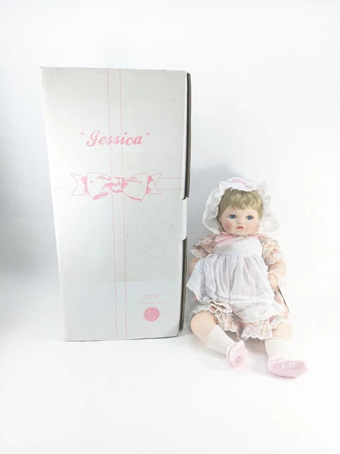 Heritage Porcelain Dolls The Hamilton Collection 1989 Jessica Doll ----------C35