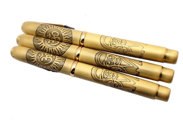 Set Of 3 Lord Shirdi Sai Baba Special Edition Ballpoint Pen Magnet Vintage Look