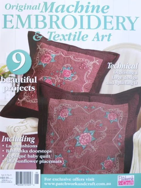 Machine Embroidery & Textile Art Magazine Vol 21 No 8 - 25% Bulk Discount