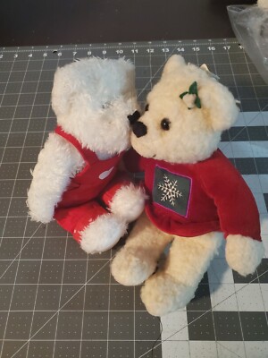 Hallmark Kiss Kiss Mistletoe Bears, Christmas
