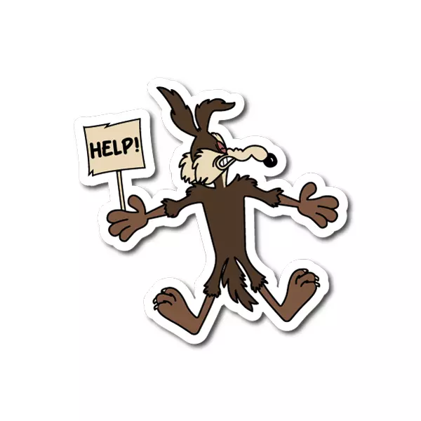 Wile e deals coyote dent decal