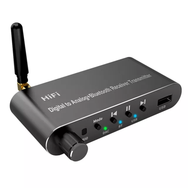 Type-C Bluetooth 5.1 Digital to Analog RCA Audio Adapter Receiver Transmitter