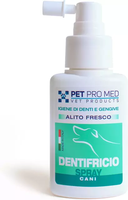 Petpromed - Dentifricio Spray - Ideale per L'Igiene Di Denti E Gengive Del Cane