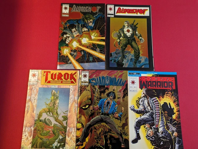 VALIANT Lot of Five: Bloodshot, Shadowman, Turok, Eternal Warrior  VF/NM