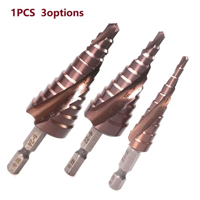 Trou Couteau Spirale Pied Perceuse Drill Bit 3-12 4-22 6-24 Métal Mèche Outil