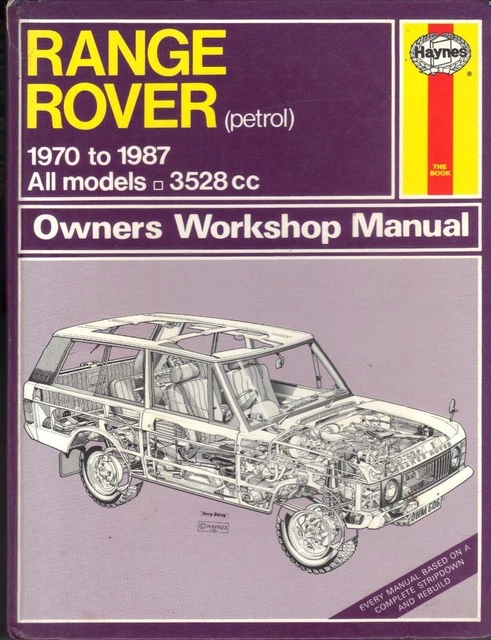 Range Rover Classic, Vogue,Se,Lse,Hse,3,5 V8 Manuale Officina Haynes 1970-1987