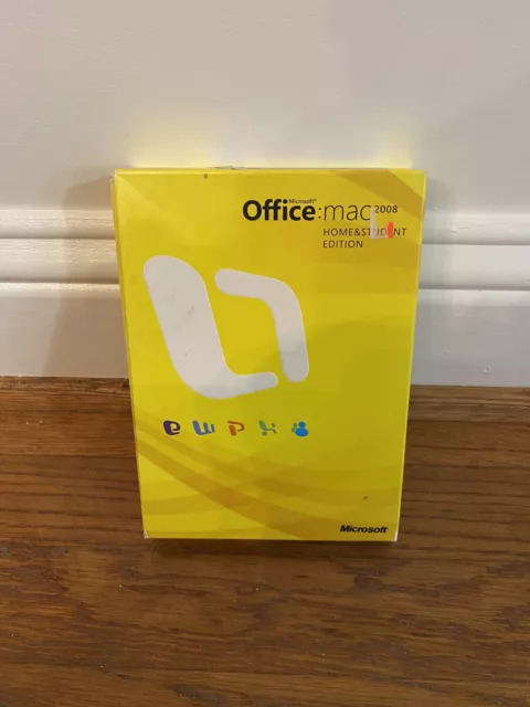 Microsoft Office Mac 2008 Home & Student Edition Complete In Box W/ Product Keys