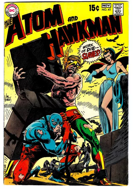 THE ATOM & HAWKMAN#45 in FN+ condition a DC comic 1969 silver Age comic
