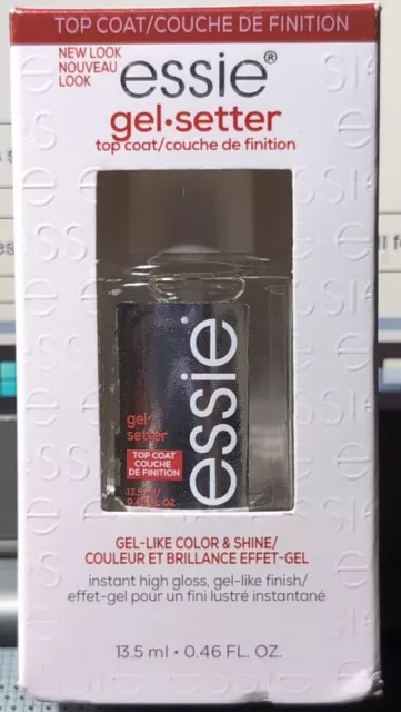 essie Gel Setter, Gel Like Color & Shine Top Coat Polish .46oz