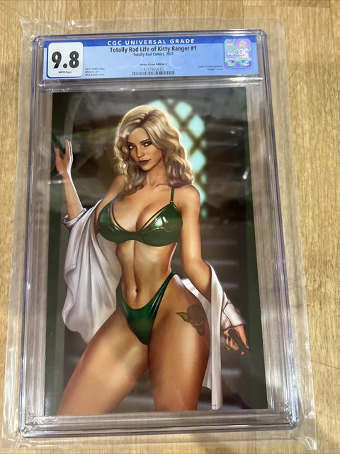 Rad Life Of Kitty Banger 1 CGC 9.8 Alice ranch  Cover a house green virgin