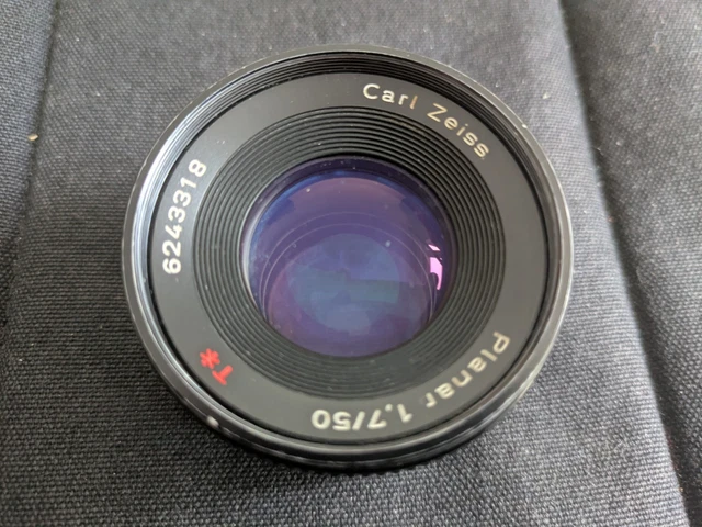 Objectif Standard Prime Contax Carl Zeiss Planar T* 50Mm F1.4 Mmj C/Y