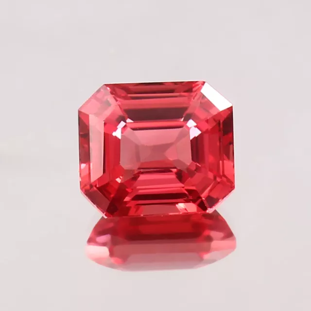 AAA Naturel Ceylan Padparadscha Saphir Desseré Radiant Coupe Gemme