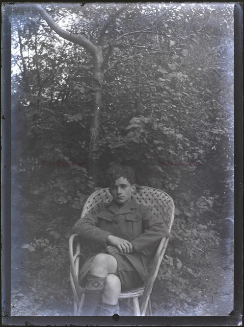 FRANCE Young Men c1920 NEGATIVE PHOTO Photo Stereo Glass Plate VR22L30n9  