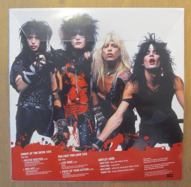 RECORD STORE DAY 2023 Exclusive Motley Crue Helter Skelter Picture Disc