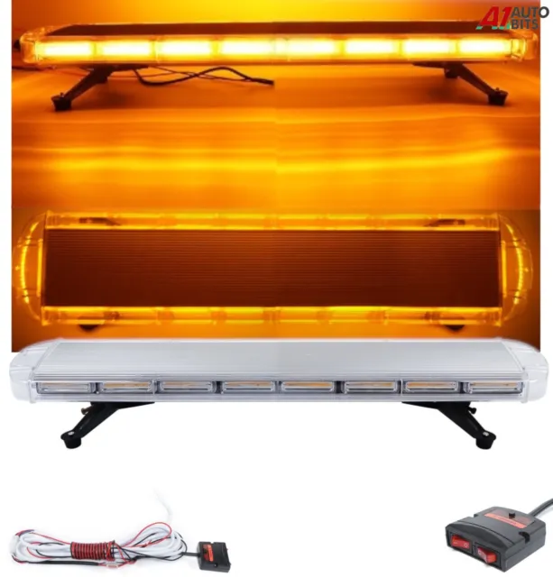 980MM 1m 38" Van Truck Cob LED Amber Light Bar Beacon Hazard Recovery Lightbar